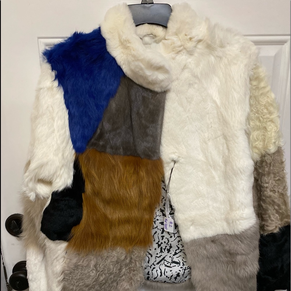 ROSCHTERRA FUR COAT NEW WITH TAGS LARGE